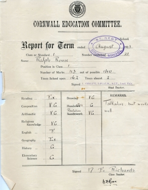 Ralph's Report 1924