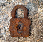 Padlock found by Metal Detecting right by the north trench. Is it Bronze Age or Iron Age!