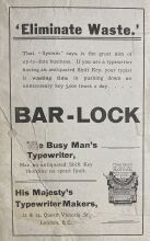 Typewriter Advert 1914